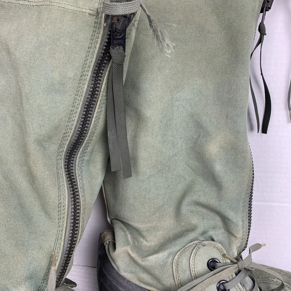 Extreme Cold Weather USA Military Boots N-1B wool liner green canvas mukluk LG
